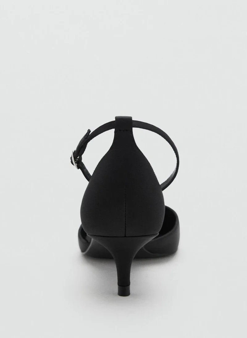 مانجو Kitten-heeled shoes with ankle strap