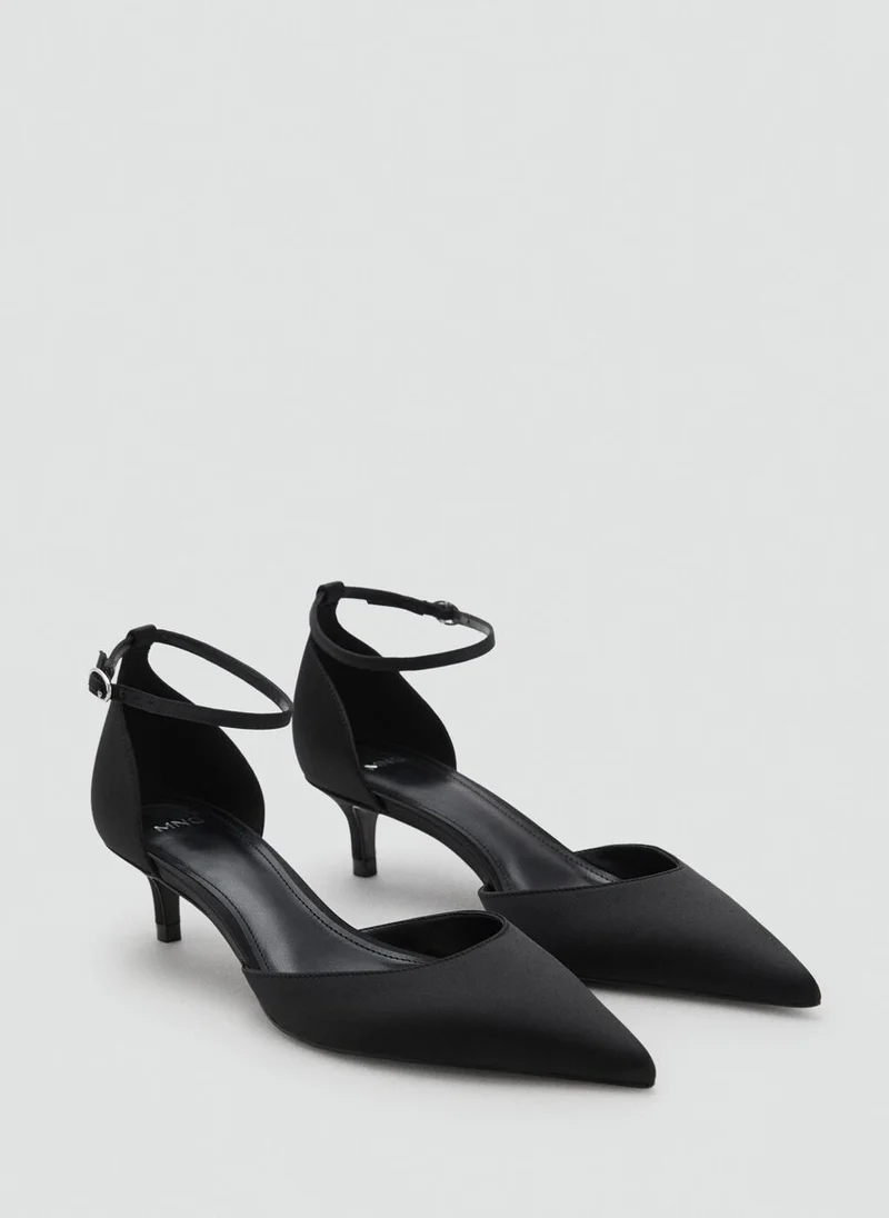 MANGO Kitten-heeled shoes with ankle strap