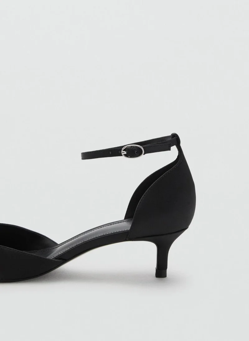 MANGO Kitten-heeled shoes with ankle strap