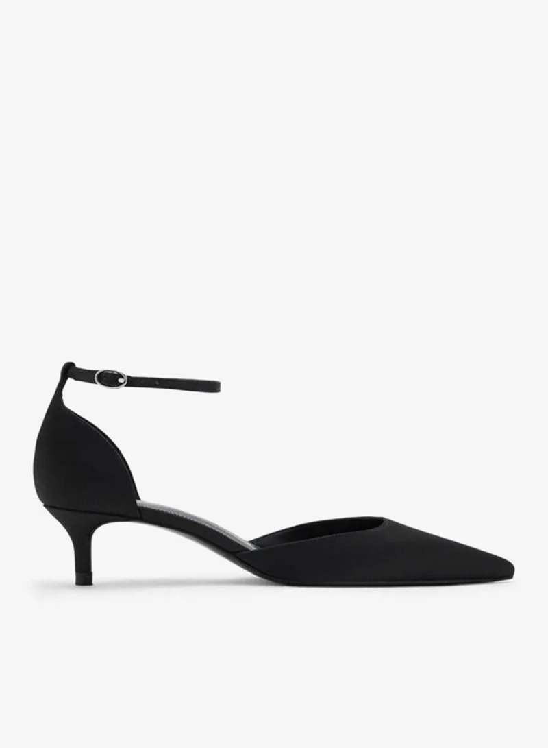 مانجو حذاء بكعب رفيع مع حزام للكاحل