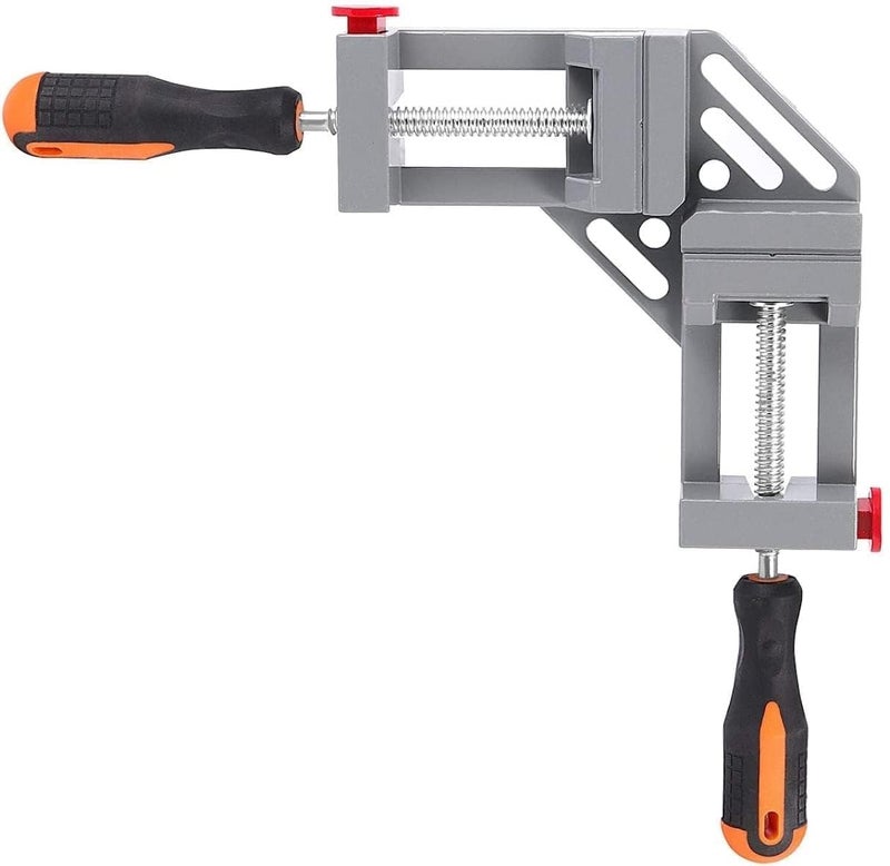 Inditrust 1pc Double Handle Quick Release Corner Clamp, 90 Degree Right Angle Corner Clamp with Adjust - Image 1