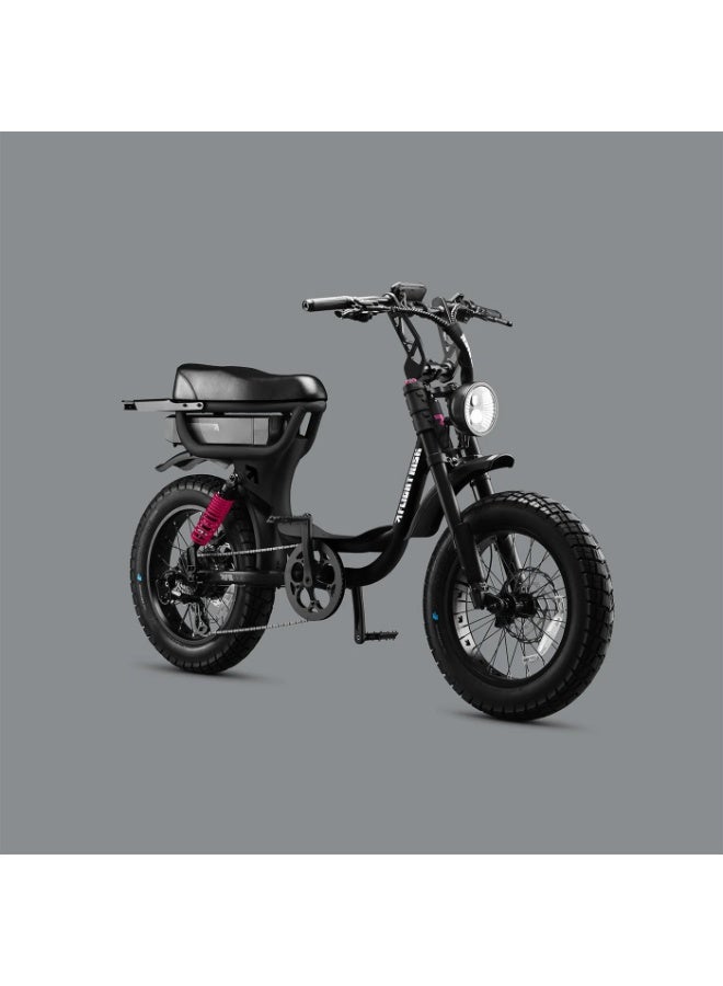 Flight Risk FR333 Electric Bike in Black with Front & Rear Suspension, 1000W Max Power Output, and 4-Piston Tektro Hydraulic Disc Brakes - Image 5