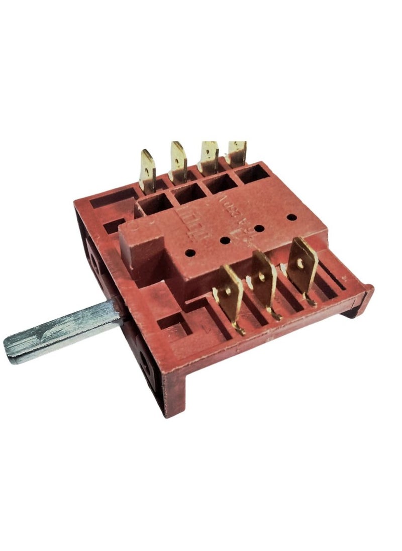 Generic Rotary Selector Switch 4-3 Pin Clock Wise Rotation  16A 250V Heat Resistance Mechanical Rotary Switch for Oven with or Without  - Image 1