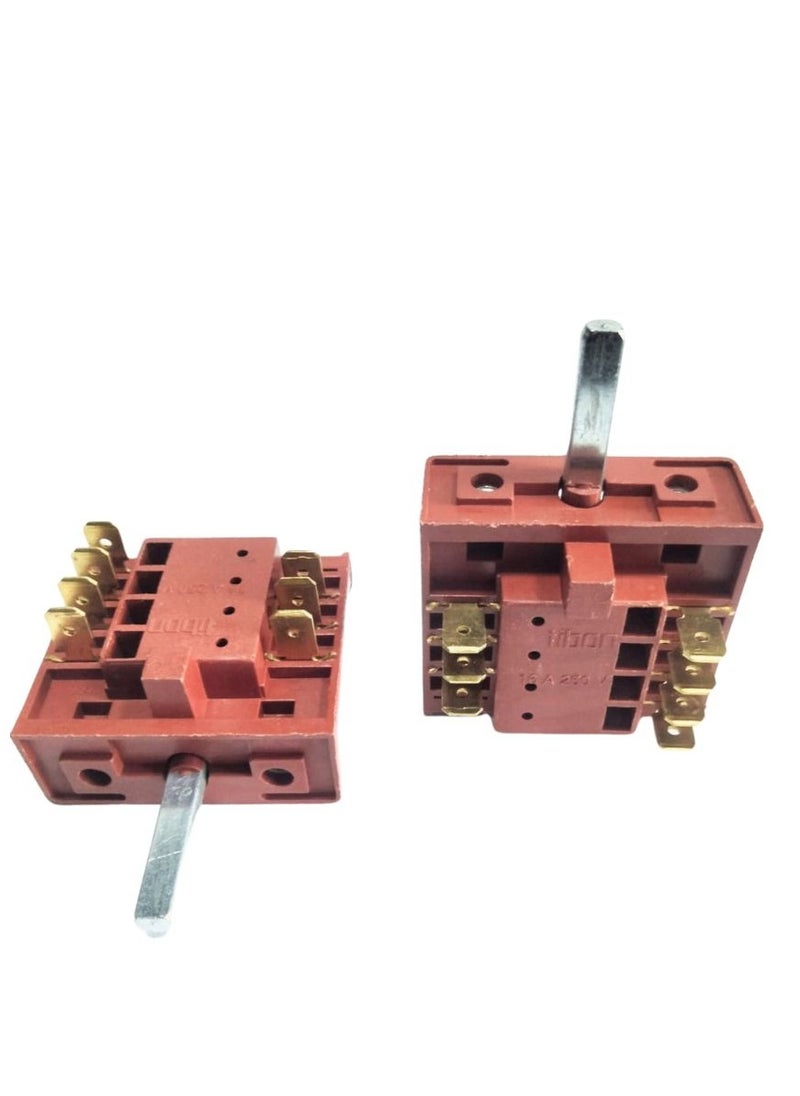 Generic Rotary Selector Switch 4-3 Pin Clock Wise Rotation  16A 250V Heat Resistance Mechanical Rotary Switch for Oven with or Without  - Image 3