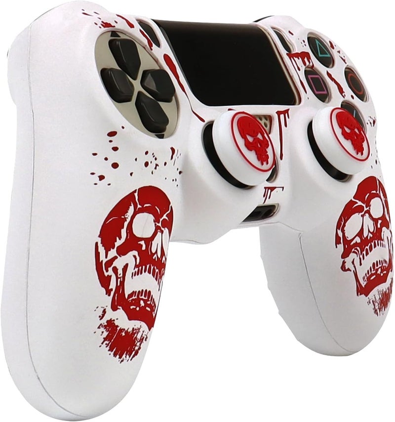 RALAN Skull HeadDesign Controller Skin Cover with 2 Thumb Grips Compatible with PS4/Playstation 4 Slim/Pro Controller - Image 3