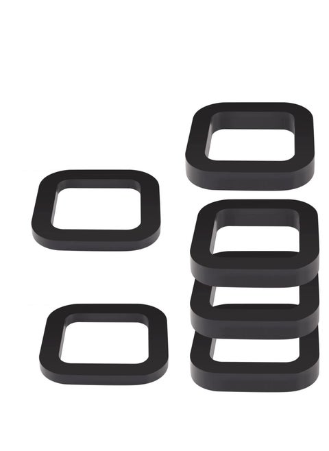 6 Pack 2 Inch Hitch Receiver Silencer Pad,  for Adjustable Ball Mounts, Reduce Rattle, Multiple Size Combination, Compatible with Most 2 Inch Trailer Hitch Receiver