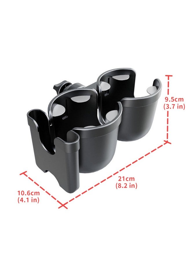WedFeir Baby Stroller Cup Holder with Phone Holder, 3-in-1 Bottle Holder, 360 Removable Degrees Rotation Drink Holder for Wheelchair, Stroller, Bike, Walker, Scooter, Bicycle, Uppababy, Nuna, Bugaboo, Doona. - Image 5
