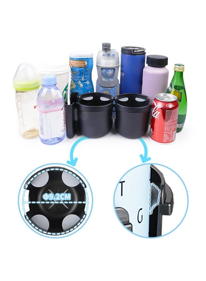 WedFeir Baby Stroller Cup Holder with Phone Holder, 3-in-1 Bottle Holder, 360 Removable Degrees Rotation Drink Holder for Wheelchair, Stroller, Bike, Walker, Scooter, Bicycle, Uppababy, Nuna, Bugaboo, Doona. - Image 2