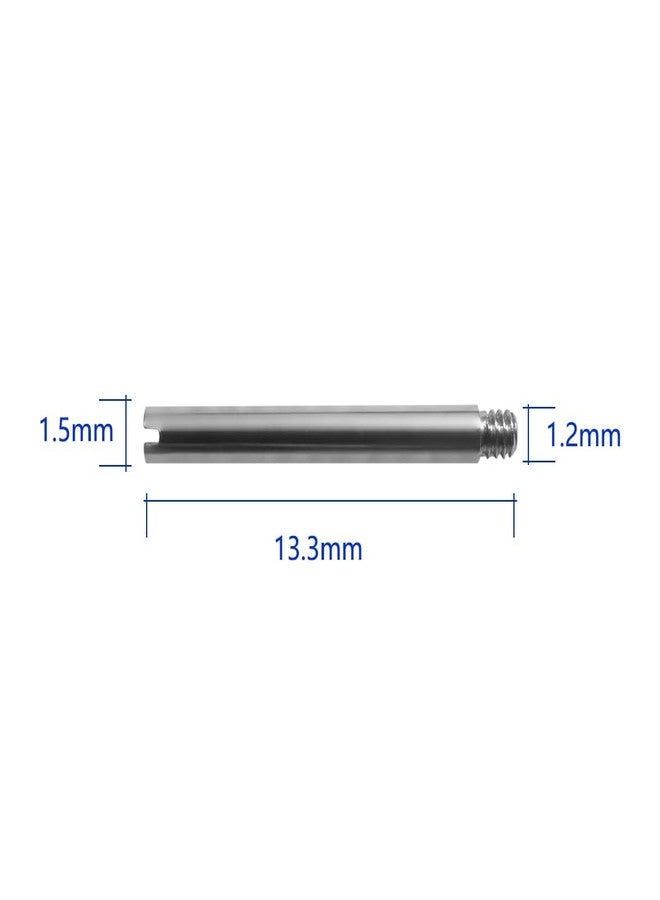 HiCycle2 4 Pcs Screws Link Pins Tube For ROLEX Watch Strap Bracelet Stainless Steel Submariner GMT Datejust Oyster (13.3×1.5×1.2) - Image 4