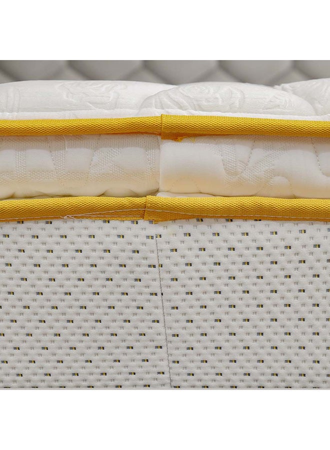 DANUBE HOME Latex Pillow Top Pocket Spring Mattress Medium Soft Feel King Bed Mattress Spine Balance For Pressure Relief L200xW180 cm Thickness 30 cm - Image 4