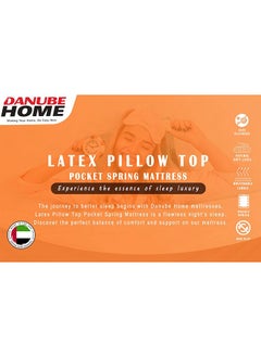 Latex Pillow Top Pocket Spring Mattress Medium Soft Feel King Bed Mattress Spine Balance For Pressure Relief L200xW180 cm Thickness 30 cm - pzsku/ZDD1F3F905C5D097A23B3Z/45/_/1715236900/91d4f429-576c-4e91-b6f7-e62a0becb0b6