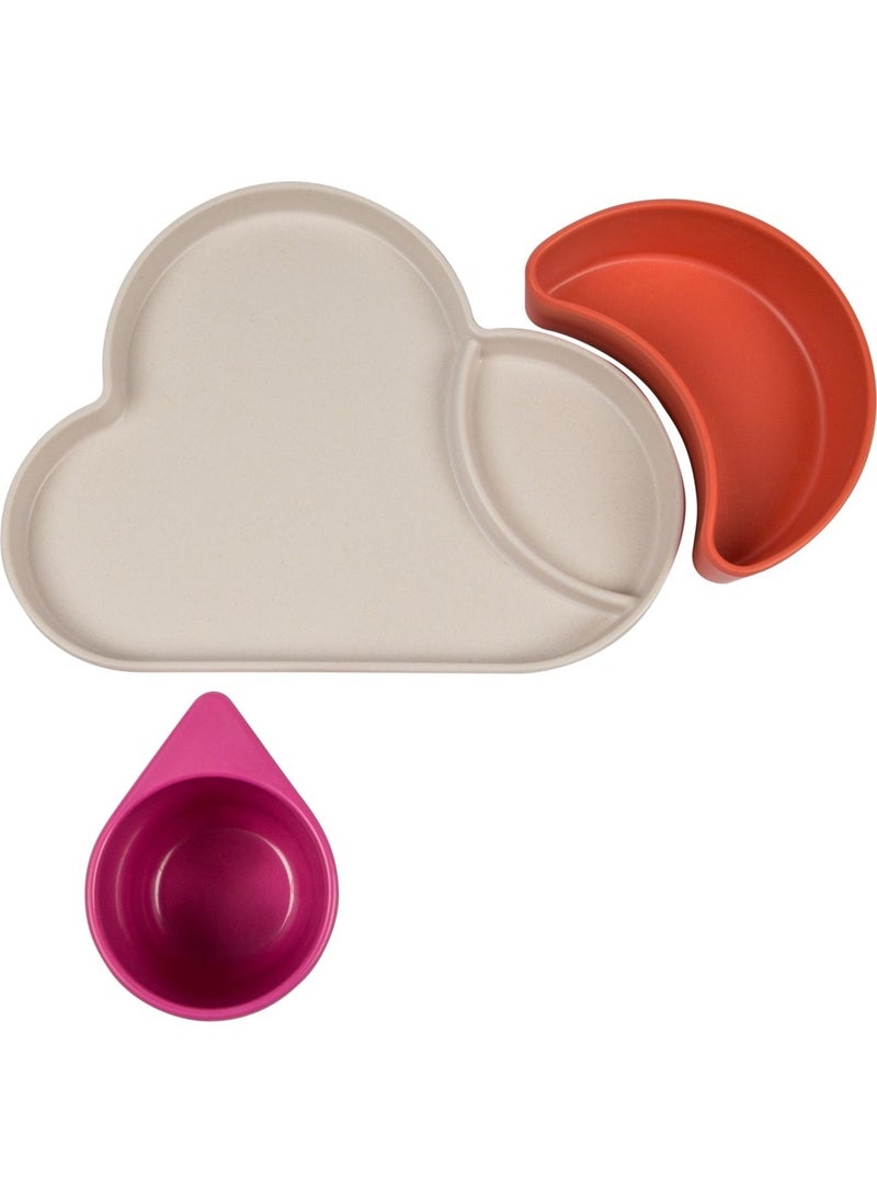 TUM TUM Tumtum Bamboo Dinnerware Set Pink / Orange  - Image 2