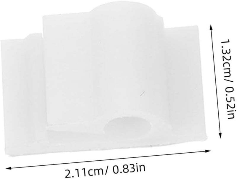 White Self Adhesive Cable Clips 200pcs for Home Office Cable Management Quick Installation - Image 3