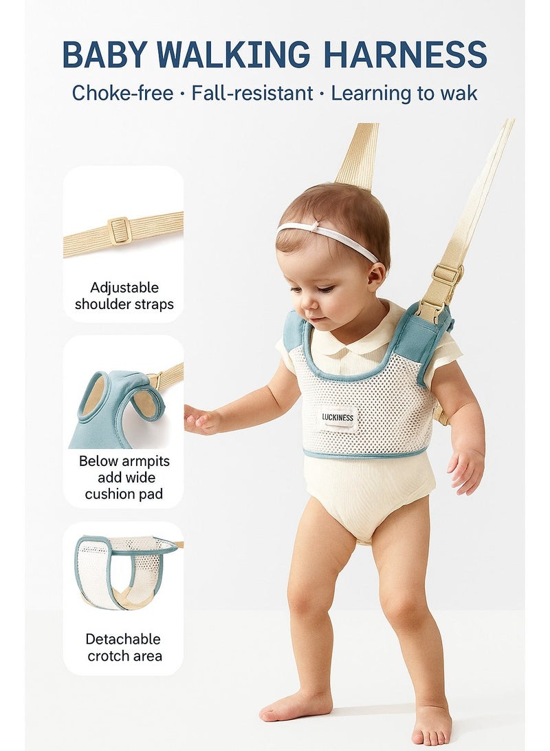 Baby Walking Harness & Rattle Toy Set | Toddler Learning to Walk Assistant with Cute Bear Teether, Safe & Adjustable Support - Image 3