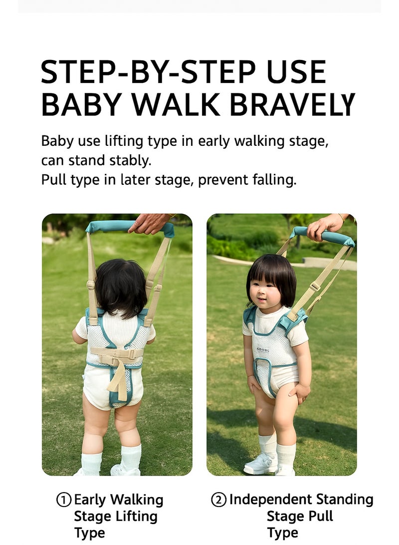 Baby Walking Harness & Rattle Toy Set | Toddler Learning to Walk Assistant with Cute Bear Teether, Safe & Adjustable Support - Image 5
