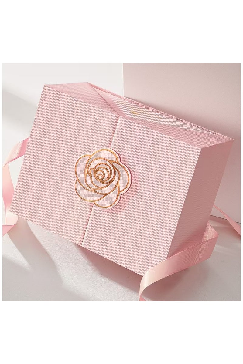 DELGREEN 21×21×8 cm Gift Box with Magnetic Closure,Gift Box for Birthday Party Wedding Festival Anniversary - Image 1