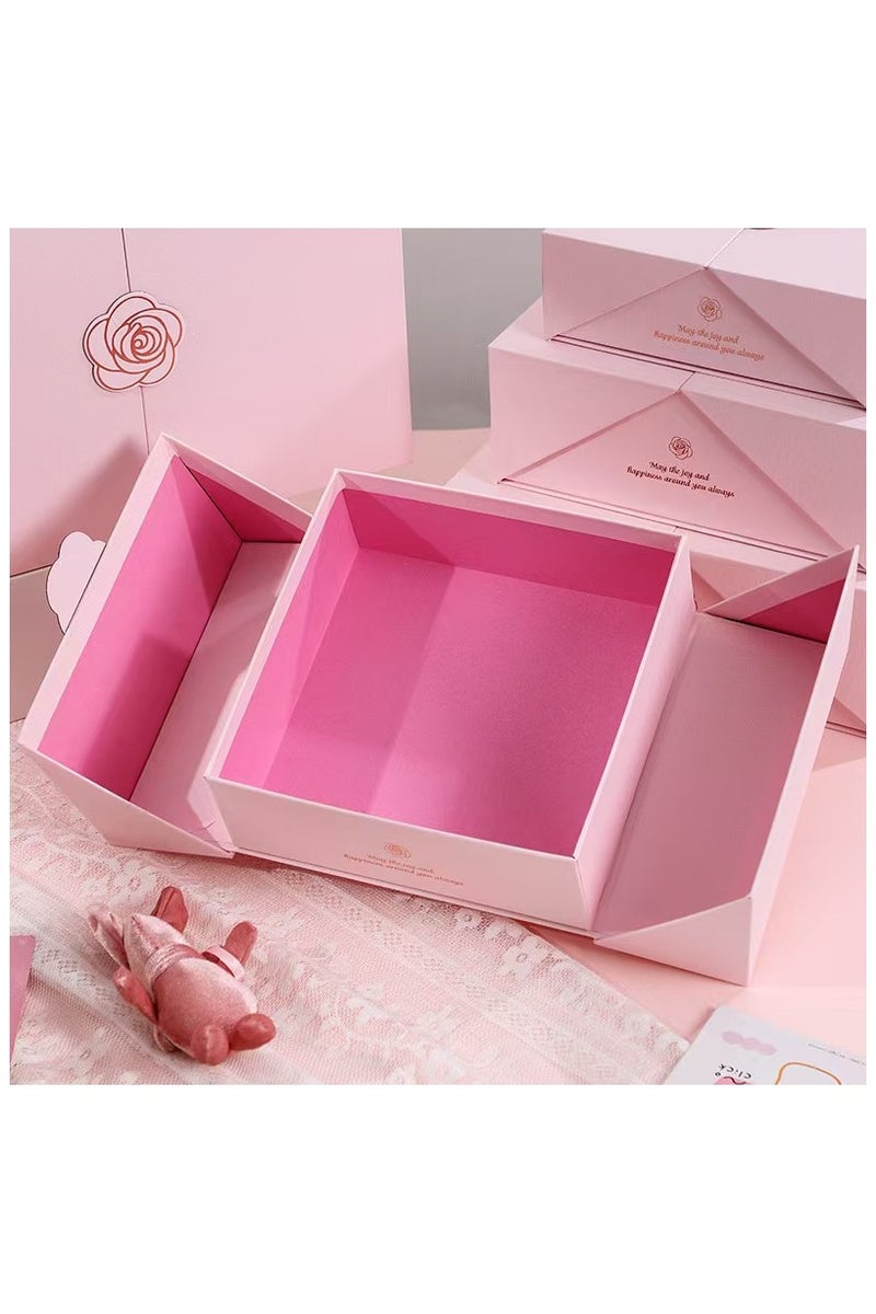 DELGREEN 21×21×8 cm Gift Box with Magnetic Closure,Gift Box for Birthday Party Wedding Festival Anniversary - Image 2