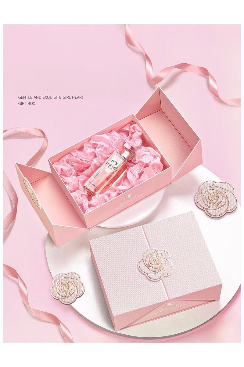 DELGREEN 21×21×8 cm Gift Box with Magnetic Closure,Gift Box for Birthday Party Wedding Festival Anniversary - Image 3