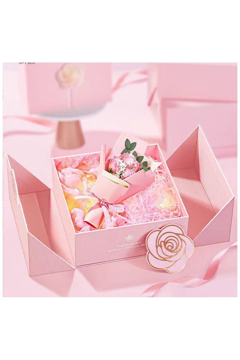 DELGREEN 21×21×8 cm Gift Box with Magnetic Closure,Gift Box for Birthday Party Wedding Festival Anniversary - Image 4