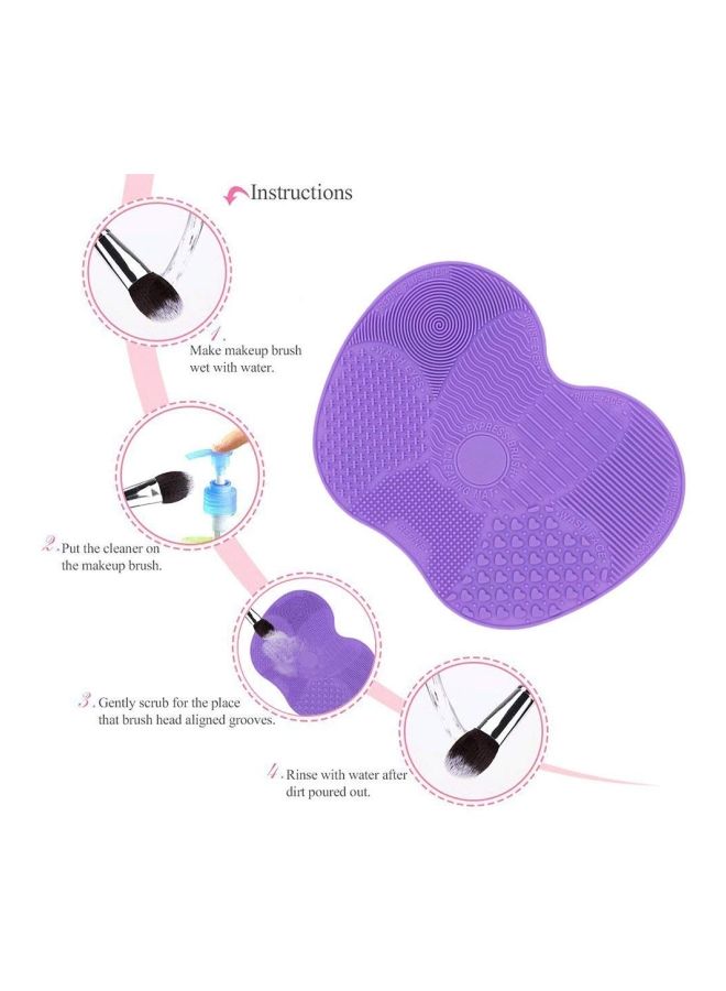 نيبمينينت بساط من السيليكون لتنظيف فرش المكياج أرجواني - Image 3