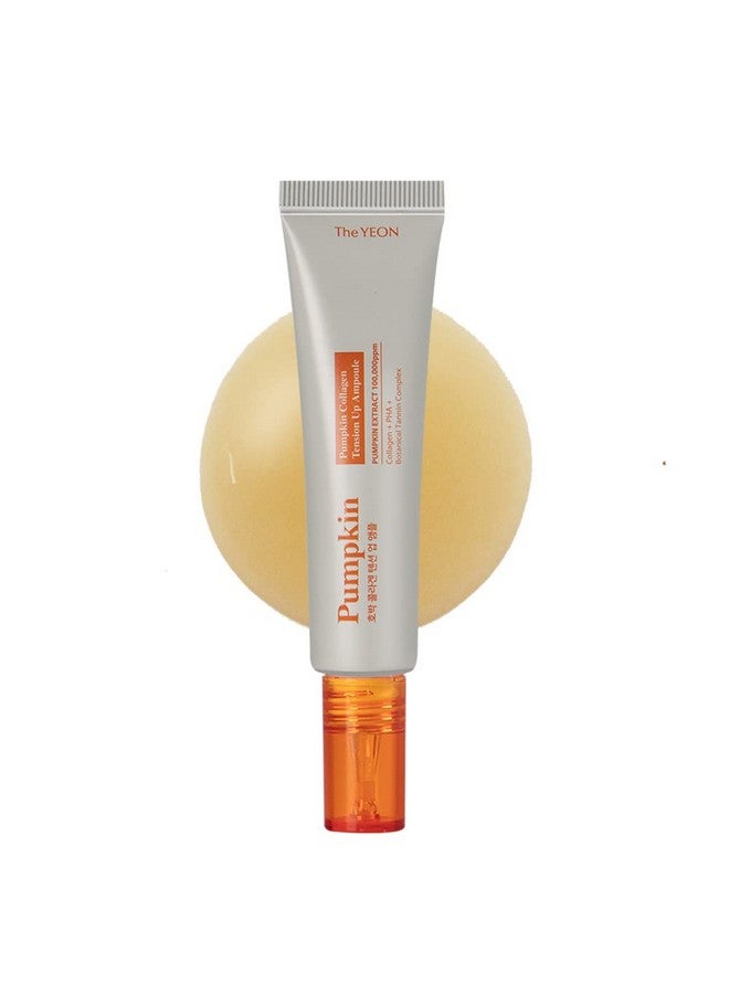 THE YEON Theyeon Pumpkin Collagen Tension Up Ampoule / 20Ml 0.67 Fl.Oz/Pore Careelasticityskin Nutrition/Korean Skin Care For Face Moisturizationsmootheningand Even Toneskin Firming Hydrating - Image 1