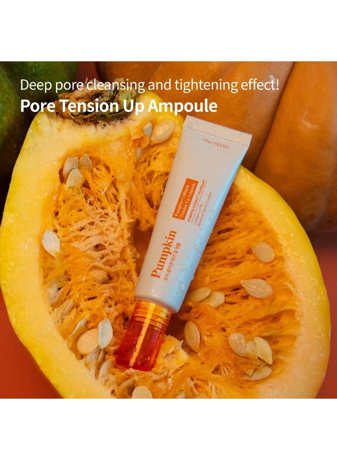 THE YEON Theyeon Pumpkin Collagen Tension Up Ampoule / 20Ml 0.67 Fl.Oz/Pore Careelasticityskin Nutrition/Korean Skin Care For Face Moisturizationsmootheningand Even Toneskin Firming Hydrating - Image 2