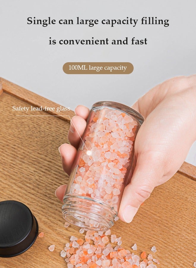 DUNISO منظم رف التوابل الدوار، مجموعة رف التوابل الدوار، رف التوابل على شكل عجلة فيريس يدور 360 °، منظم سطح المطبخ، مزود بقمع وملصق، مع 18 جرة زجاجية للتوابل لسهولة الوصول والتخزين للتوابل - Image 5