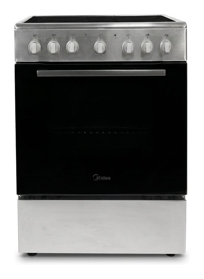 Midea 4 Cooking zone Ceramic Cooker 60 X 60 cm, Full Safety, Silver, 1 Year Warranty VC6814 Silver/Black - Image 1