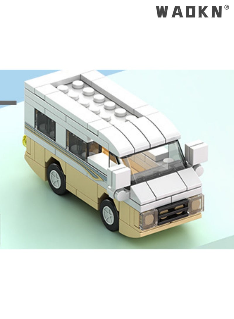 WAOKN City Car Building Blocks Children‘s Educational Assembled Toys Gift For Boys As Halloween Gift New Creative Assembly Building Blocks Kids Small Particle Building Blocks Toys Know The City Car Series of The Commercial Vehicle - Image 1