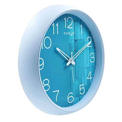 RANDOM Wall Clock for Living Room, Bedroom, Home, Office, Kitchen, Round Shaped Designer Plastic Wall Clock for Home Decor, 12- inch,30 x 30 cm Color :Green|RC-6985| - Image 3