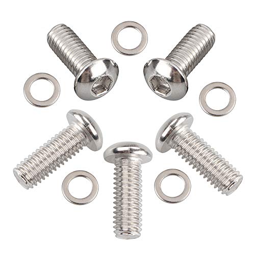 XMMT 5PCS Stainless Steel Derby Cover Button Head Screw Bolt Kit for Harley Touring Street Electra Glide Road King - Image 4