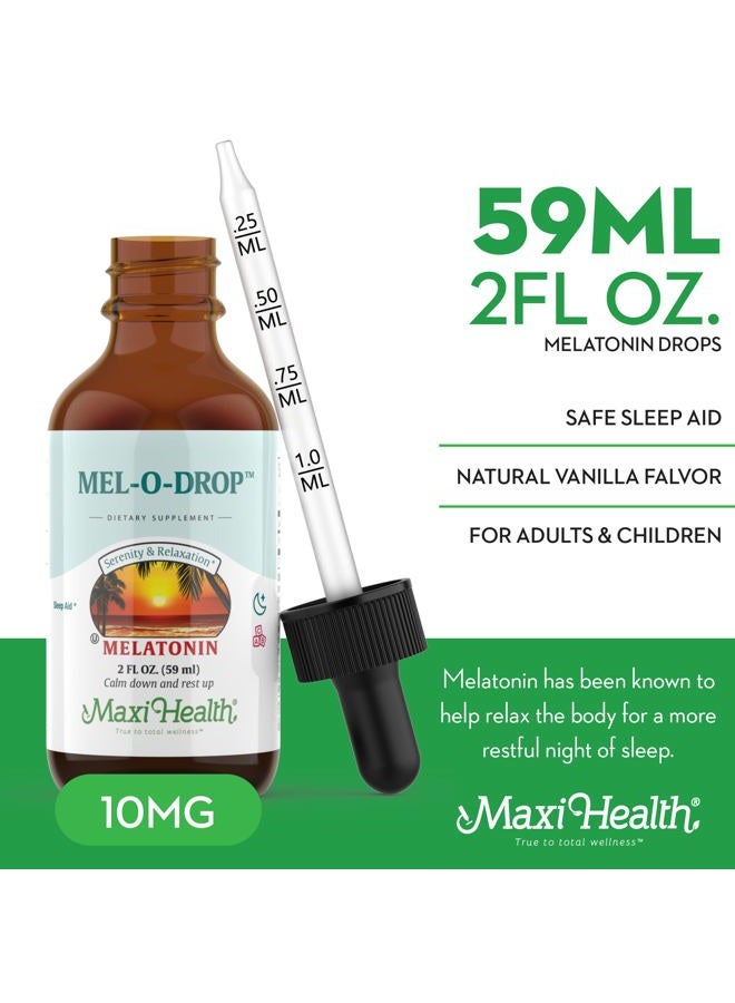 Maxi Health قطرات ميلاتونين سائلة ماكسي هيلث للأطفال - 2 أونصة سائلة 177 حصة مع قطارة - مكمل طبيعي لمساعدة الأطفال والمراهقين على النوم - يساعد على النوم بشكل أسرع والبقاء نائمًا لفترة أطول - Image 4