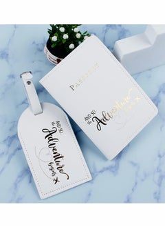 SYOSI Passport Covers and Luggage Tags Sets, Suitcase Tag Case for Storing Passport Business Cards, Credit Cards, Boarding Passes  - Image 3