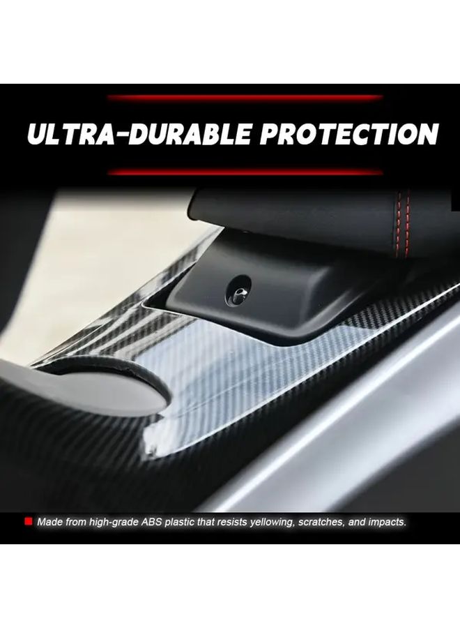 Carbon Fiber Style ABS Fuel Tank Side Cover Trim Scratch Resistant Snap On For Yamaha NMAX 155 2025 V3 - Image 5