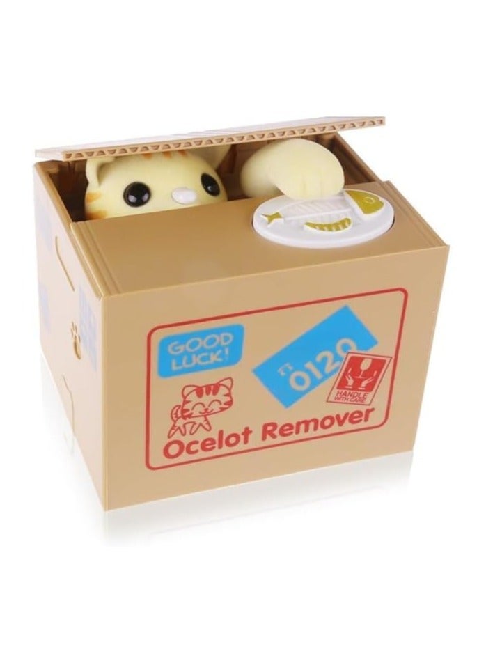 BLOOMING TIME Cat Money Bank Cat Thief Money Box Toy - Image 2