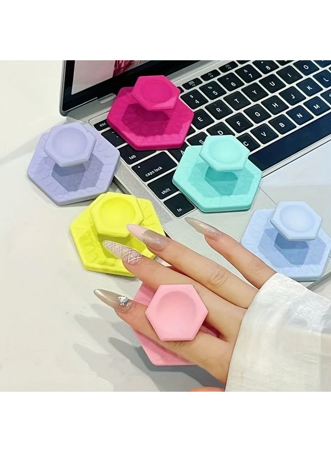 Foldable Adjustable Magnetic Phone Holder For Vertical Horizontal Viewing White - Image 5