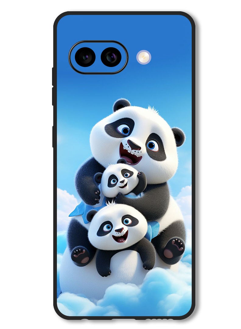 Theodor Case Compatible with Google Pixel 9A Protection Shockproof Bumper Cover Panda 2 - Image 1
