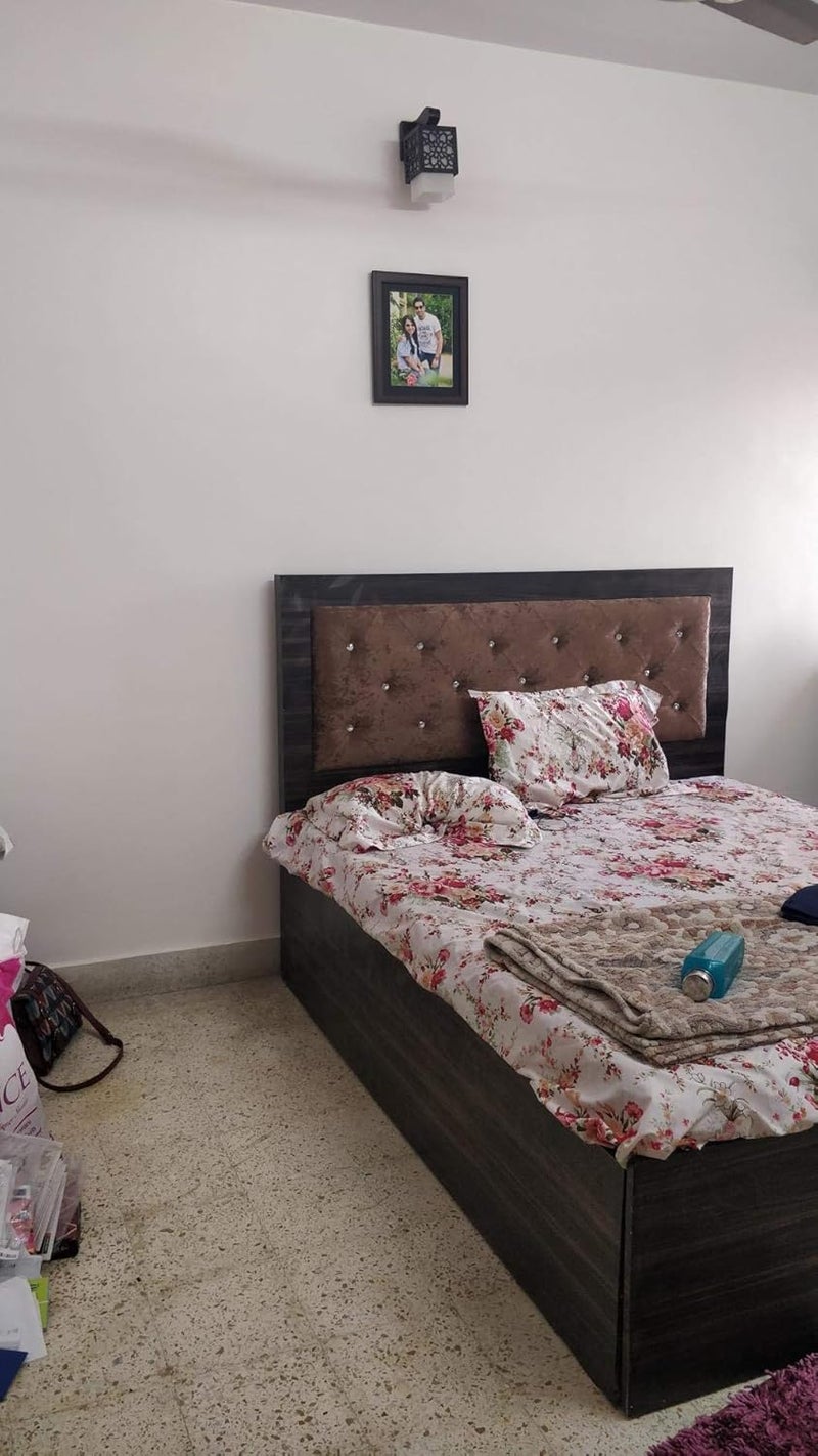 WHITERAY Square Wall Lamp BrownElectric Wood - Image 5