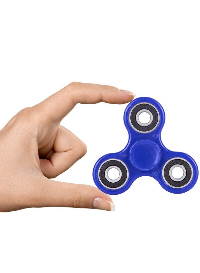 Premsons Premsons® Hand Spinner Desk Toy - High Speed Smooth Finger Spin Sensory Fidget Stress Relief Game Play for Kids & Adults - Birthday Party Gift - Four Bearing - Blue  - Image 4