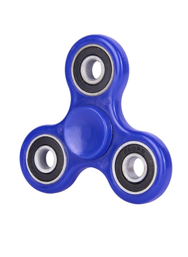 Premsons Premsons® Hand Spinner Desk Toy - High Speed Smooth Finger Spin Sensory Fidget Stress Relief Game Play for Kids & Adults - Birthday Party Gift - Four Bearing - Blue  - Image 3