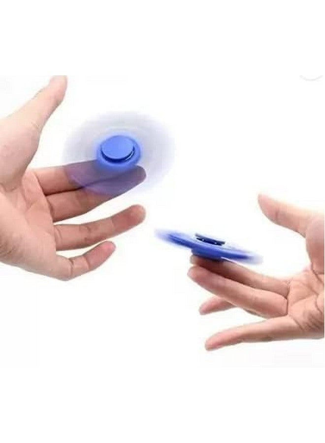 Premsons Premsons® Hand Spinner Desk Toy - High Speed Smooth Finger Spin Sensory Fidget Stress Relief Game Play for Kids & Adults - Birthday Party Gift - Four Bearing - Blue  - Image 5