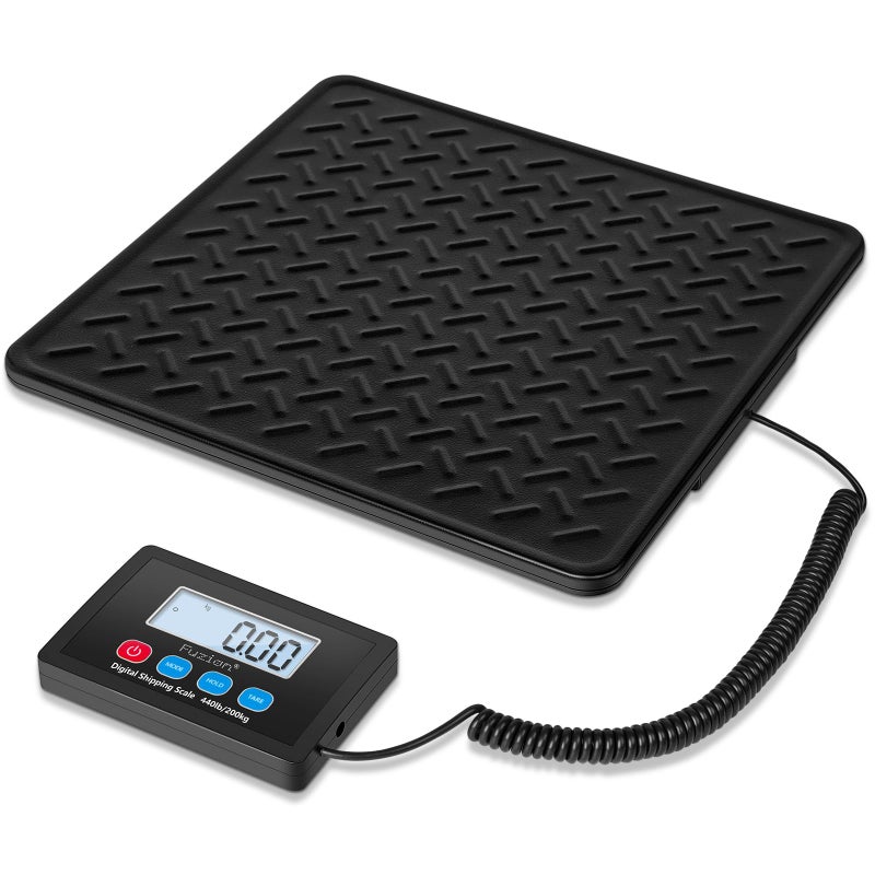 Fuzion Shipping Scale 440LB x 10g High Accuracy Digital Postal Scale Durable Alloy Steel Platform Heavy Duty Scale for Packages Postage Luggage Battery and AC Adapter Powered - Image 2