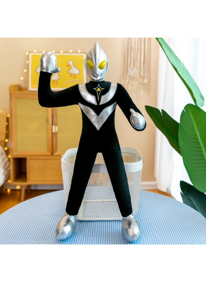 Ultraman Doll Doll Cartoon Plush Doll Large Doll For Boys Birthday Gift-Specifications:Taylor Black-Color:55cm - Image 1