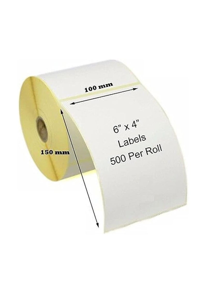 Terabyte ملصقات باركود حرارية مباشرة 4 × 6 500 لكل لفة (100 مم 150 مم) تستخدم لطباعة ملصقات الشحن المرنة وغيرها، حرارية 100 - Image 2