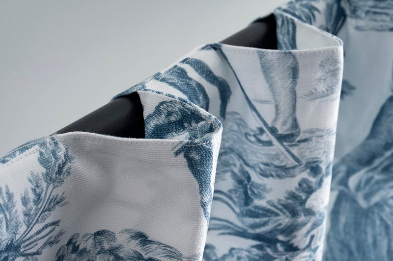 ميزون دي هيرمين Maison D 'Hermine 100 ٪ Startain - 50 "" x84 "" خلفية بيضاء (خلفية بيضاء) زخرفية - ستائر جمالية لمطبخ وغرفة نوم المزرعة - لفصل الربيع والصيف - The Miller Collection - Image 3