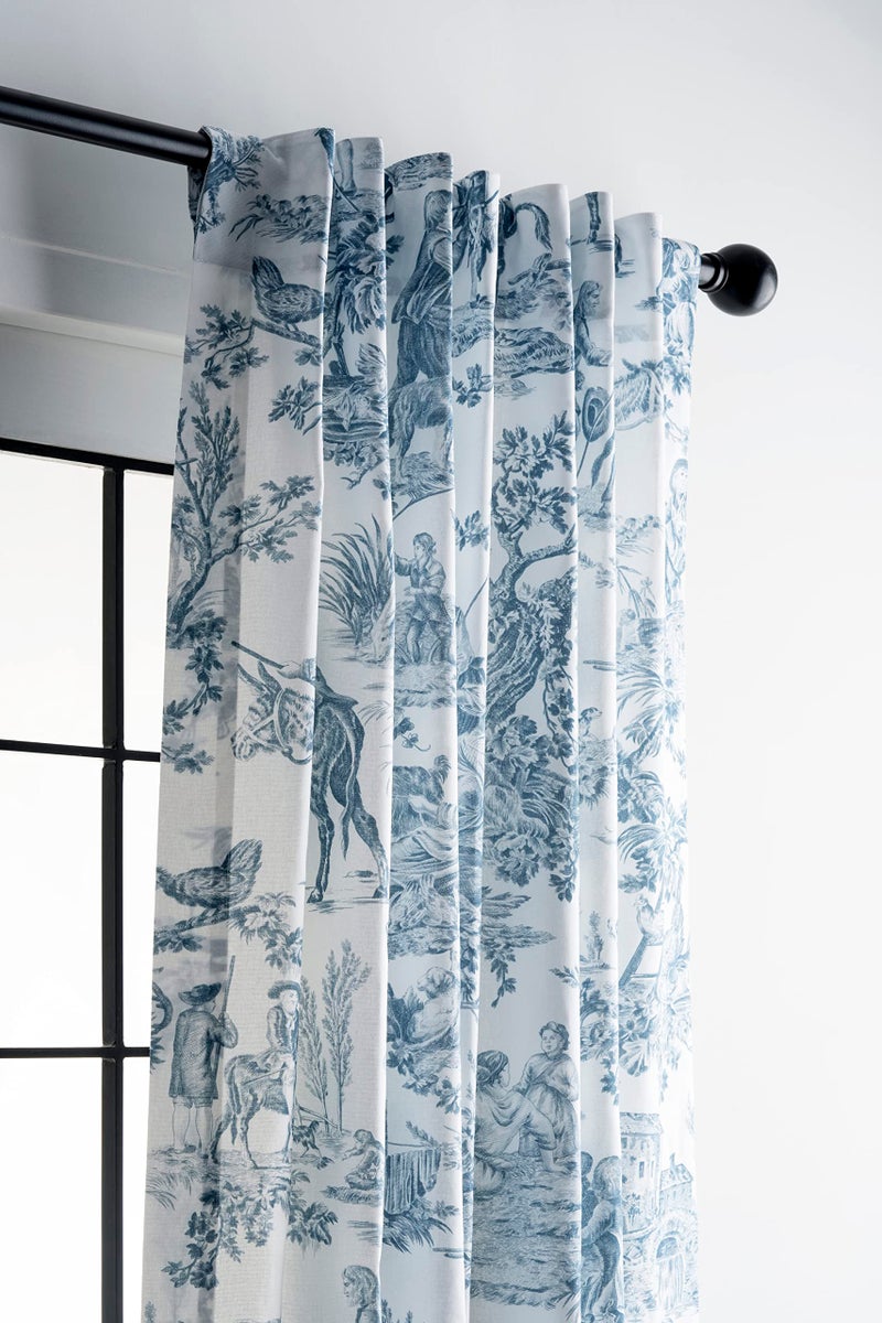 ميزون دي هيرمين Maison D 'Hermine 100 ٪ Startain - 50 "" x84 "" خلفية بيضاء (خلفية بيضاء) زخرفية - ستائر جمالية لمطبخ وغرفة نوم المزرعة - لفصل الربيع والصيف - The Miller Collection - Image 4