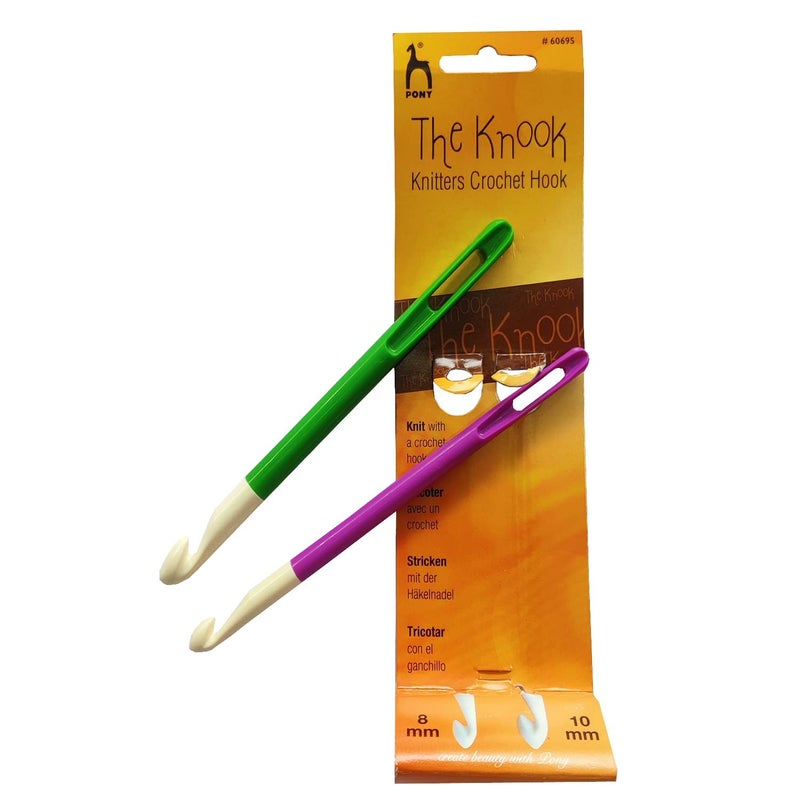 NTGS Pony The Knook Knitters Crochet Hook Needle- Knooking Set 8mm 10mm - Image 2