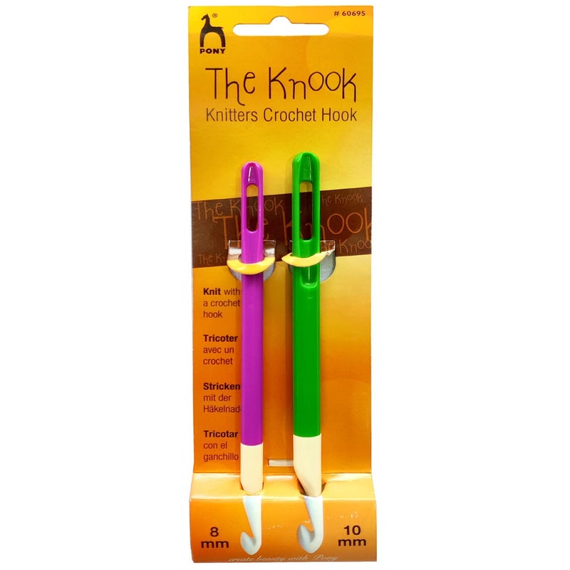 NTGS Pony The Knook Knitters Crochet Hook Needle- Knooking Set 8mm 10mm - Image 1