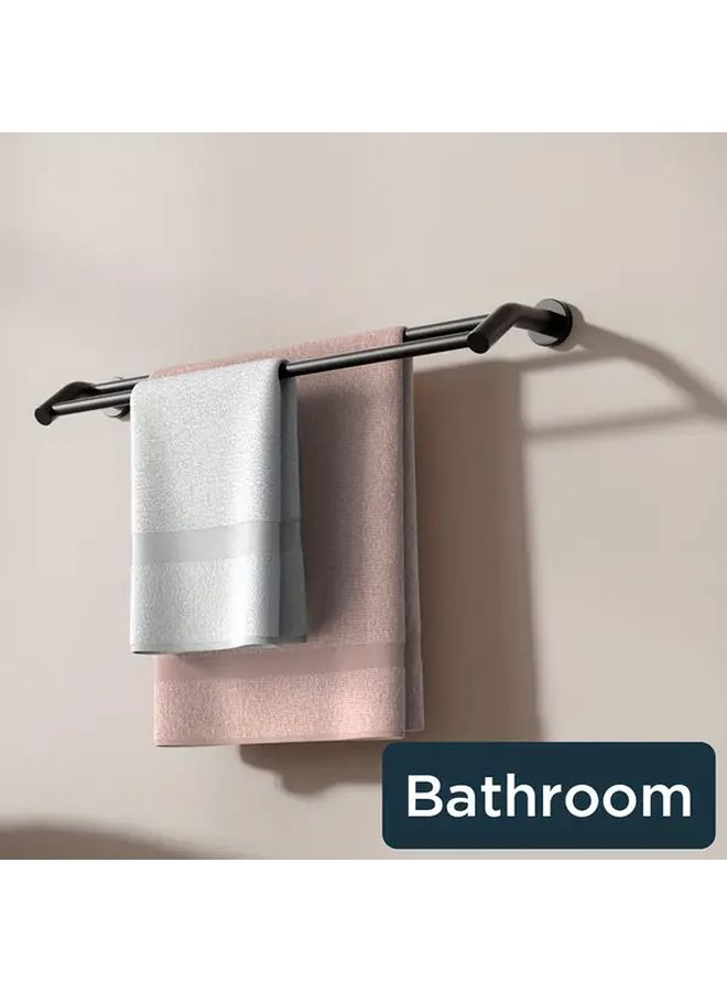 24 Inch SUS304 Stainless Steel Double Towel Bar Wall Mounted No Drill - Image 4