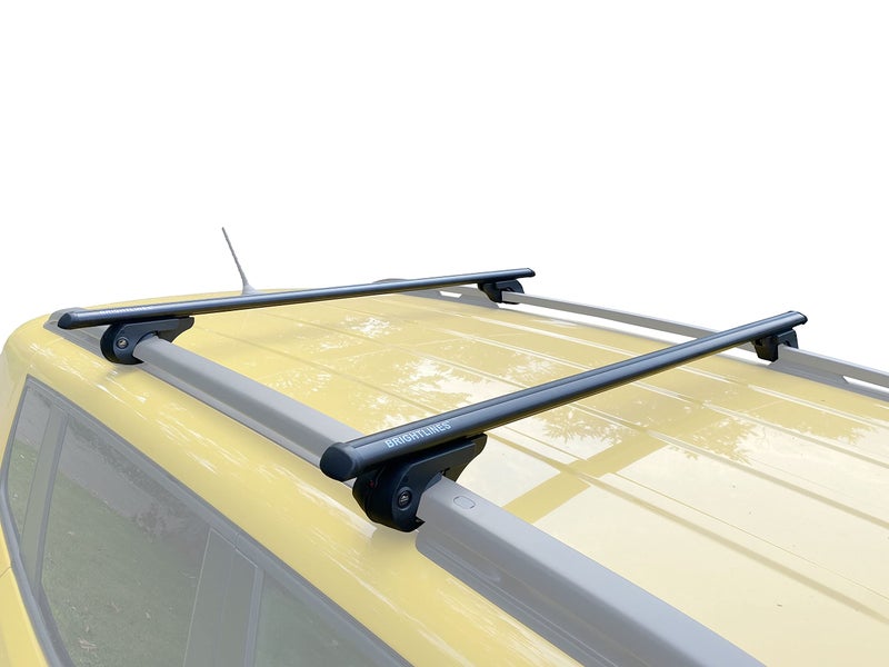 BrightLines 53 All Black Universal Crossbars Roof Racks Compatible with Raised Roof Side Rails for Kayak Luggage ski Bike Carrier a Set of 2 Black